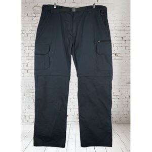 The B. C. Clothing Men's‎ Size 42x32 XXLX32 Blue Cargo Pants Belt Buckle Pockets